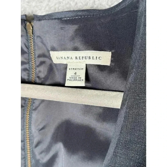 Banana Republic Women's Dress Size 4 Sleeveless Knee Length Pleats Wool Blend - Picture 3 of 8